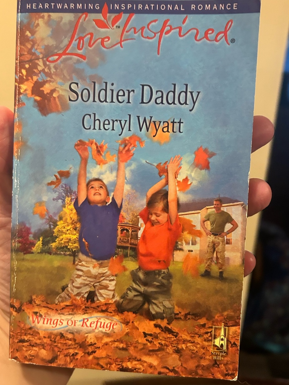 Soldier Daddy by Cheryl Wyatt - Kids Book with Blue & Orange Cover